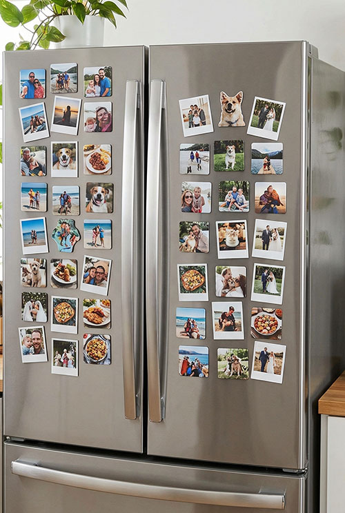 печать фото на магнитах